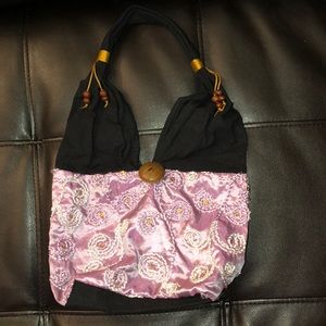 Purple handbag